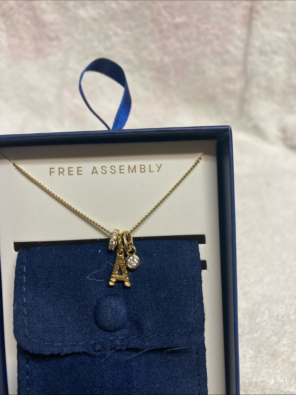 Free Assembly “A” Pendant Necklace - Gold - Picture 2 of 5